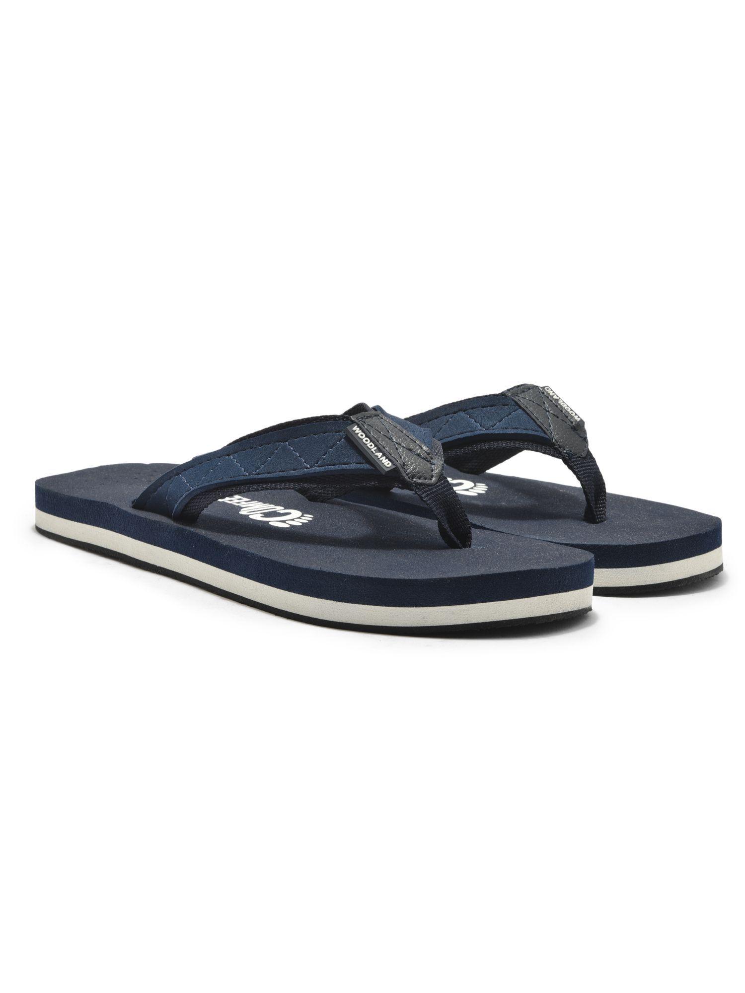 men's navy blue flipflops