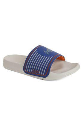 men's official mumbai indians mi printed sliders - multi