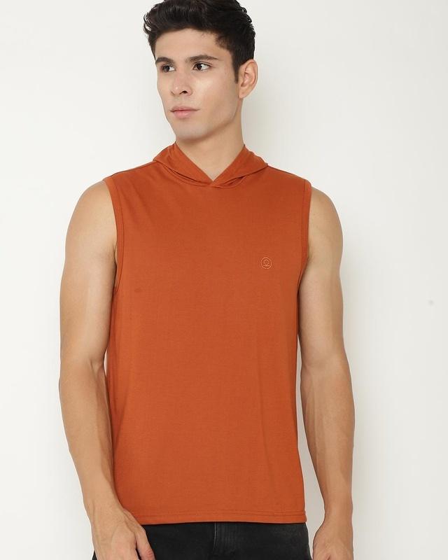 men's orange vest