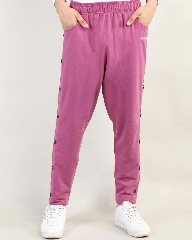 men's pink track pants