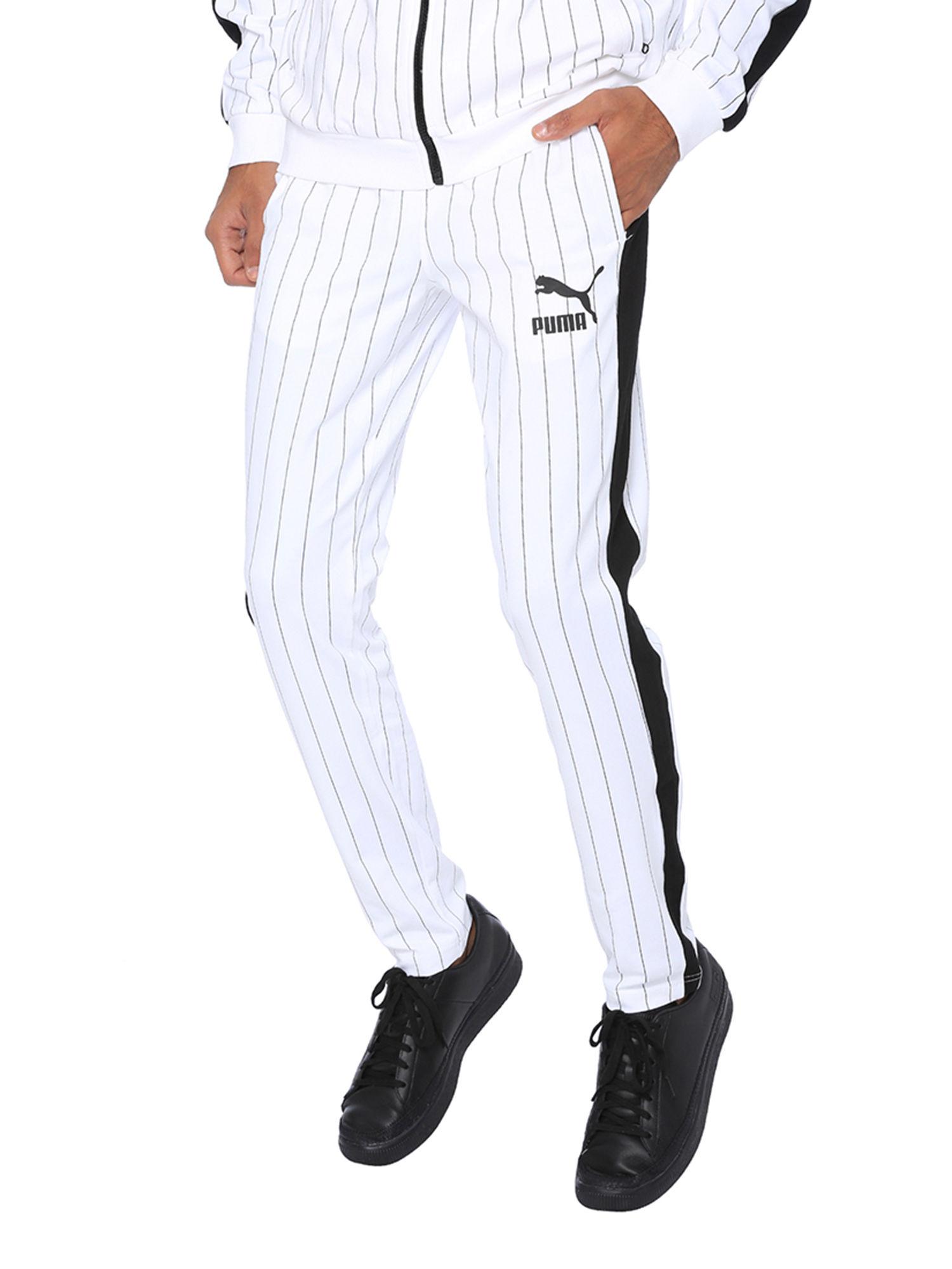 men's pinstripe t7 track pant