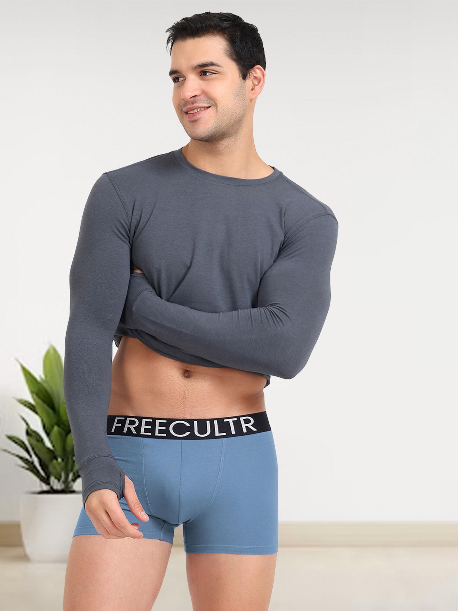 men's powder blue organic cotton trunk