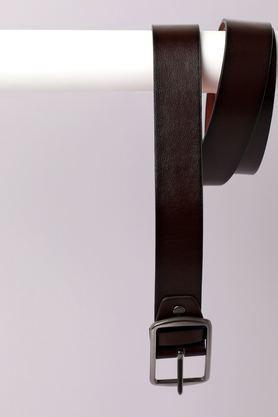 men's pu leather formal wear reversible belt - brown
