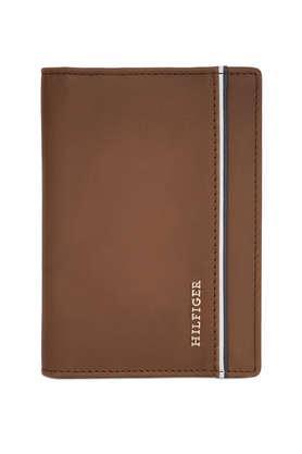 men's pure leather passport case - tan