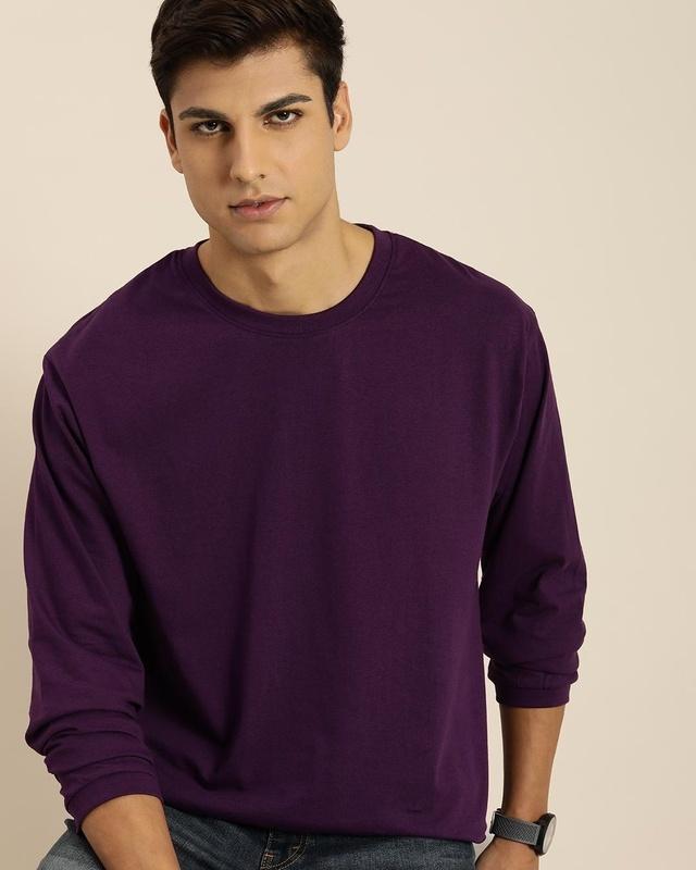 men's purple oversized t-shirt