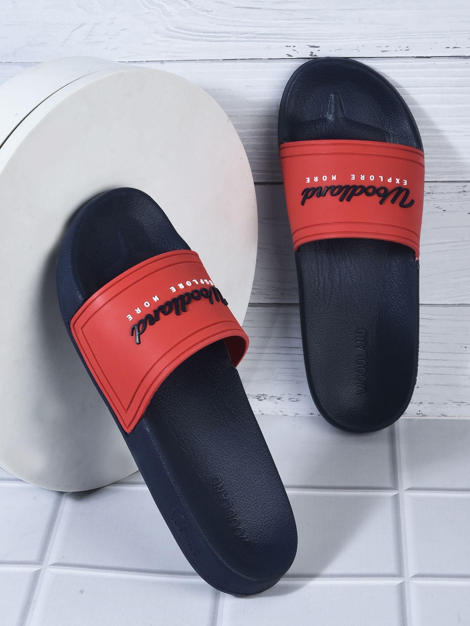 men's red sliders