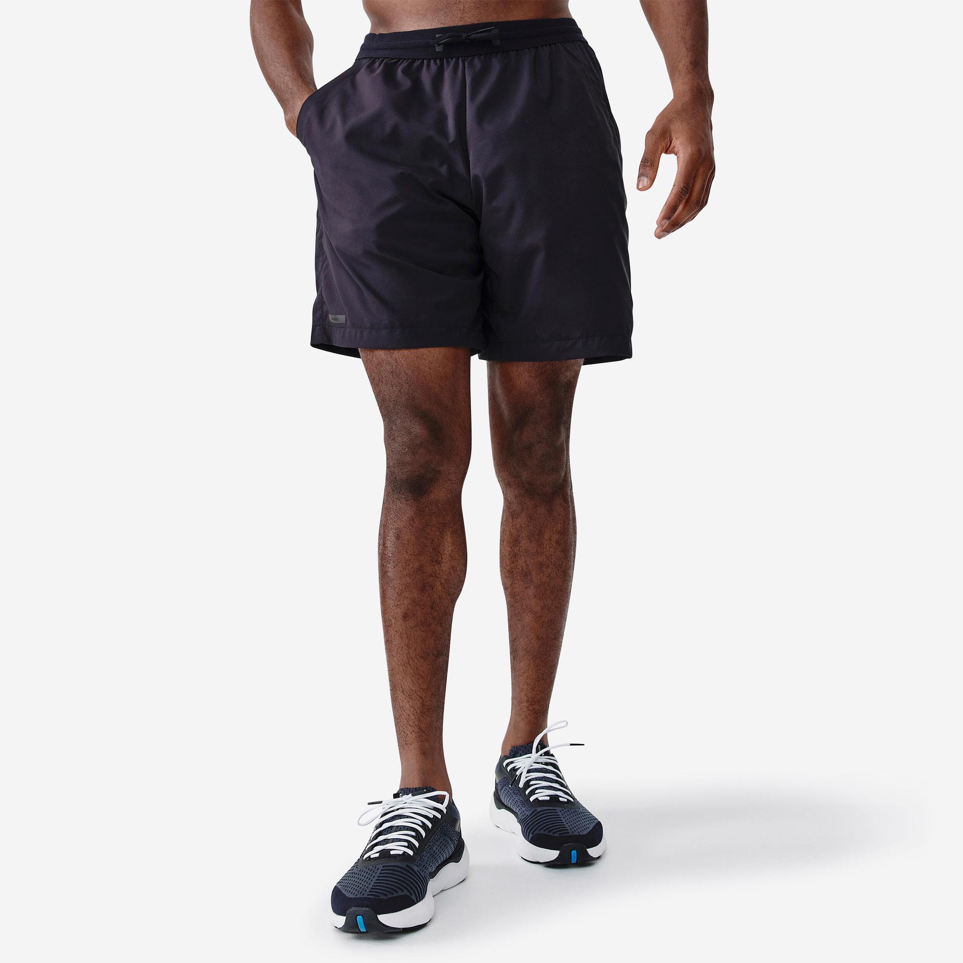 men's running breathable shorts dry+ - black