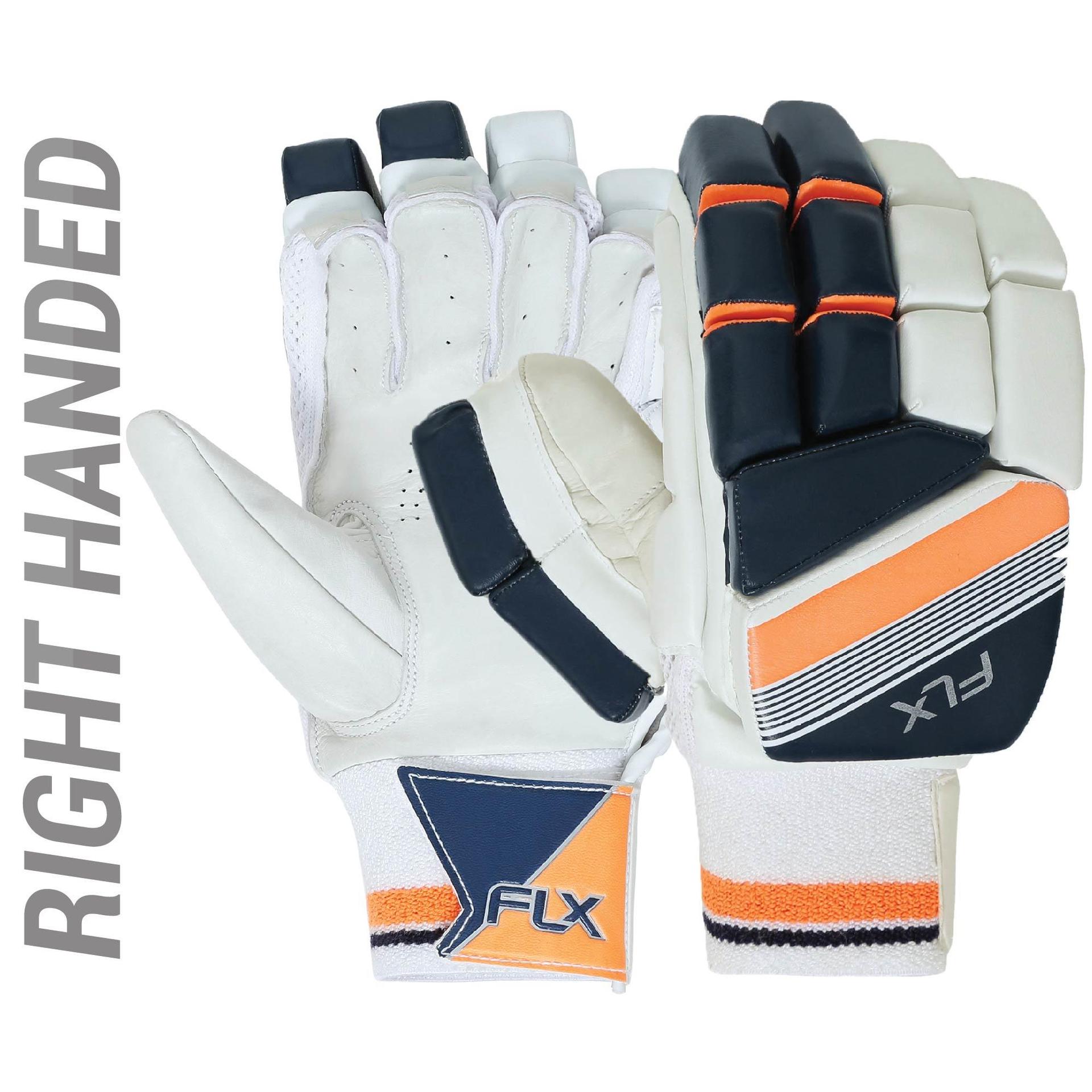 men's safety tested, impact protection cricket batting gloves rh gl500, orange