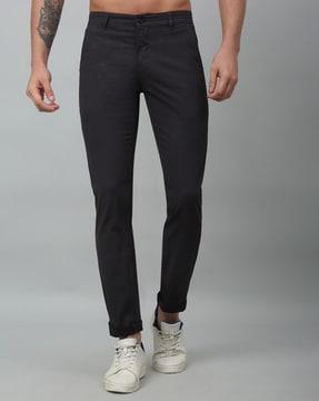 men's self-design relaxed fit trousers