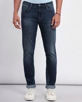 men's skinny fit mid rise jeans