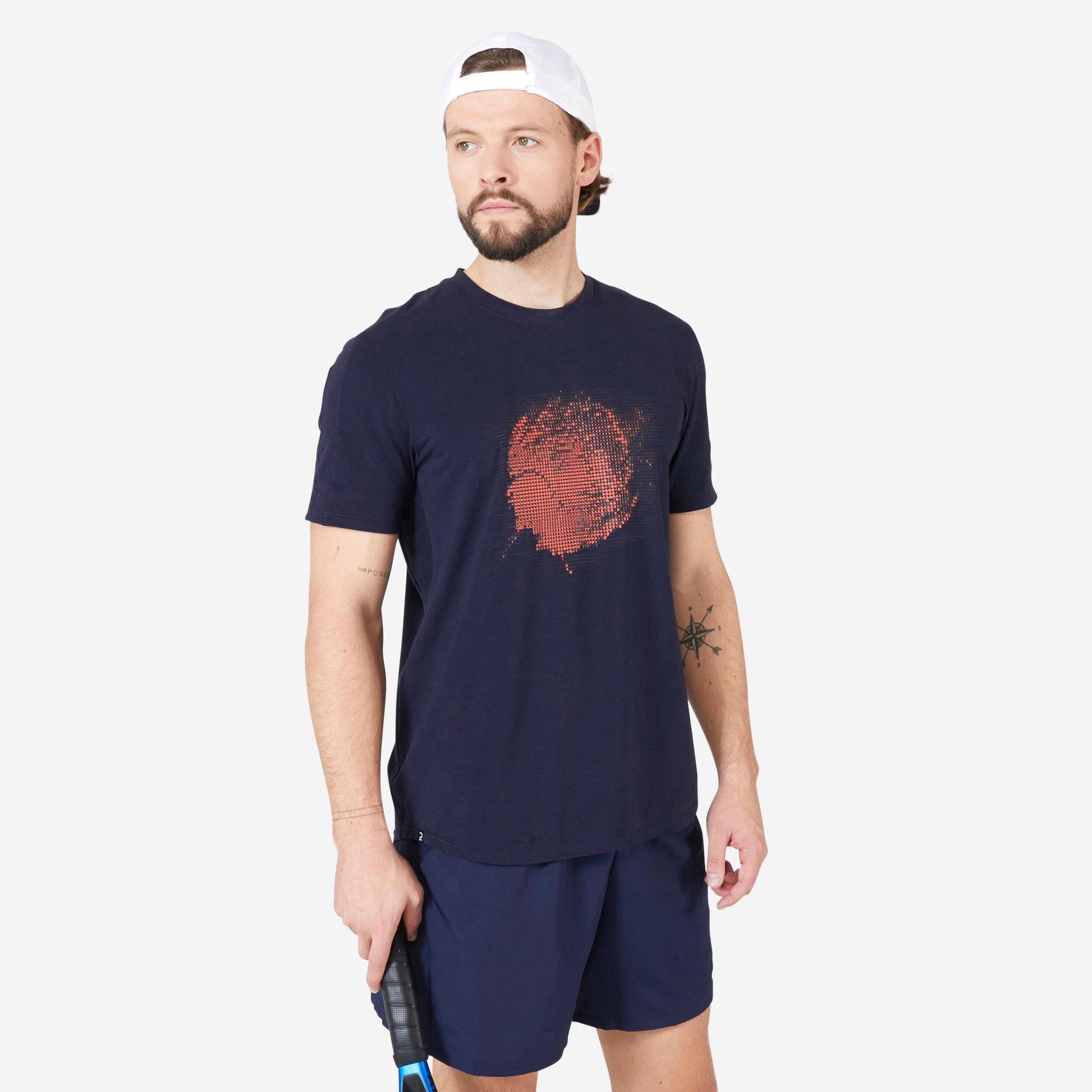 men's tennis t-shirt soft - navy