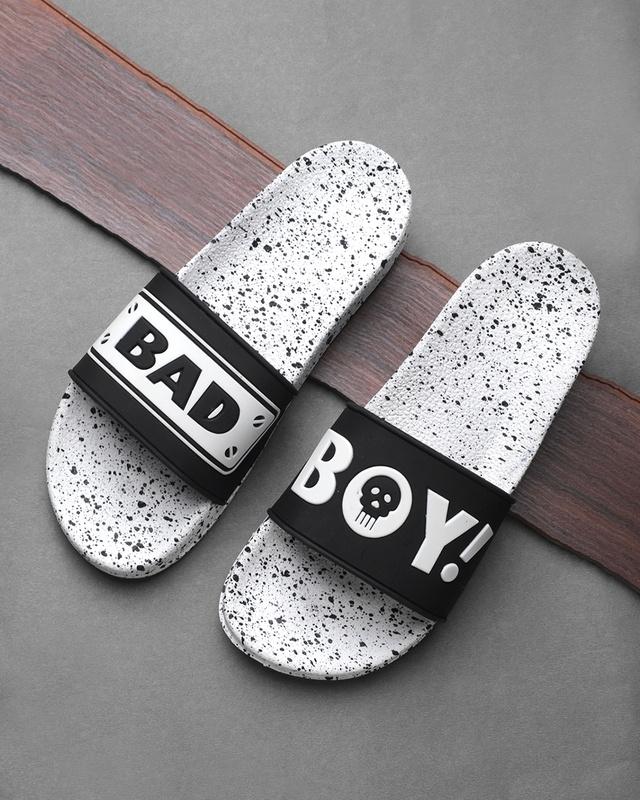 men's white badboy style flip flops & sliders