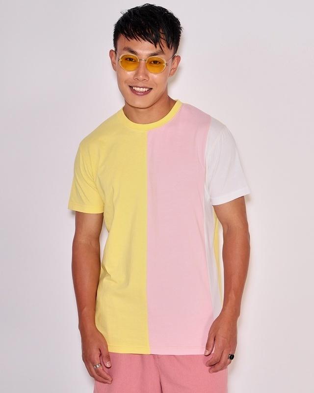 men's yellowtail color block t-shirt