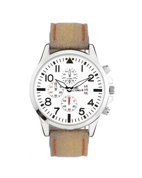 men a302cr01 chronograph watch with contrast dial