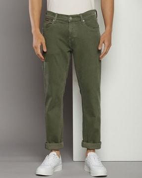 men ai ryan mid-rise straight jeans