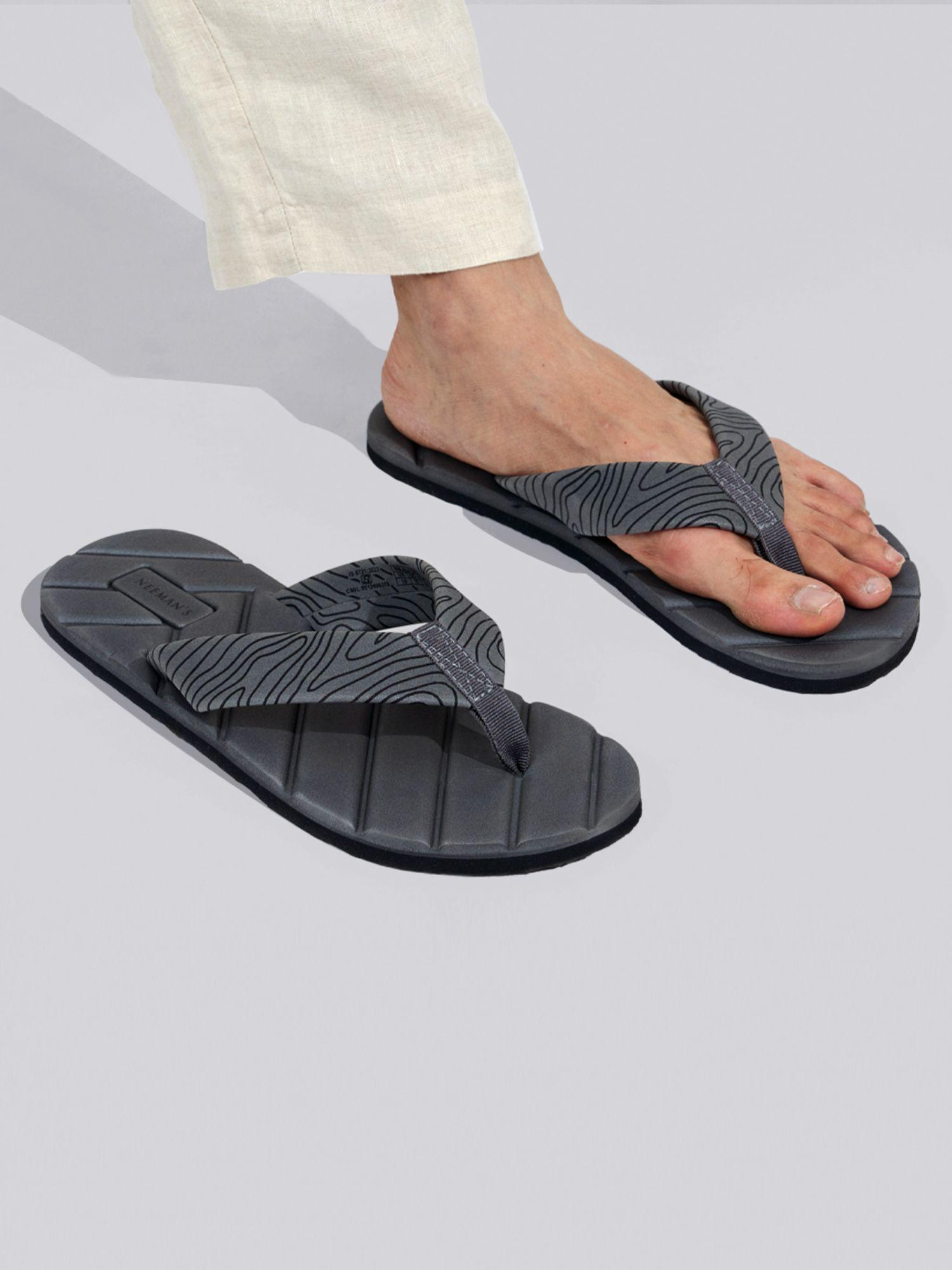 men all vibes grey flipflops