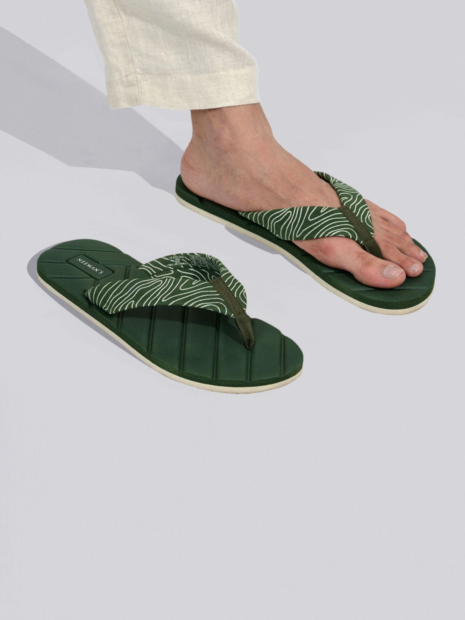 men all vibes olive flipflops