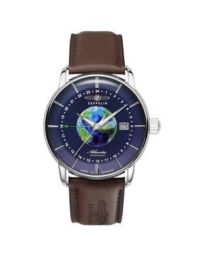 men analogue watch with leather strap - 84683