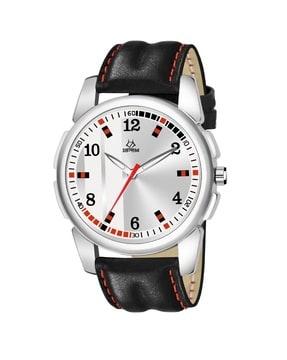 men analogue watch with leather strap-216-single watch