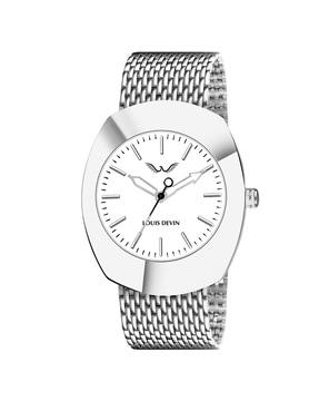 men analogue watch with metal strap-ld-wt058-wht-ch