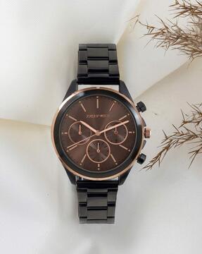 men analogue watch with metallic strap-amww519