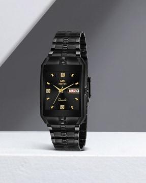 men analogue watch with metallic strap-ht-gsq005