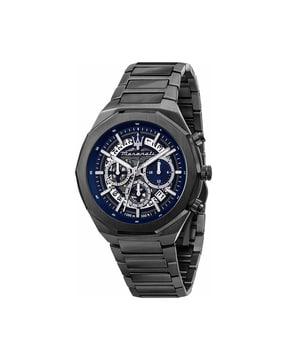 men analogue watch with metallic strap-r8873642012