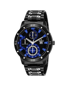 men analogue watch with metallic strap-ss-gr190-blk-ch