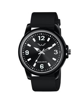 men analogue watch with silicone strap-ld-bk063