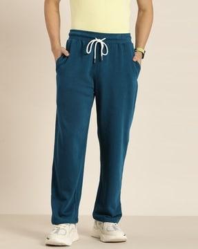 men ankle-length straight track pants