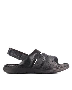 men ankle-strap sandals with velcro fastening