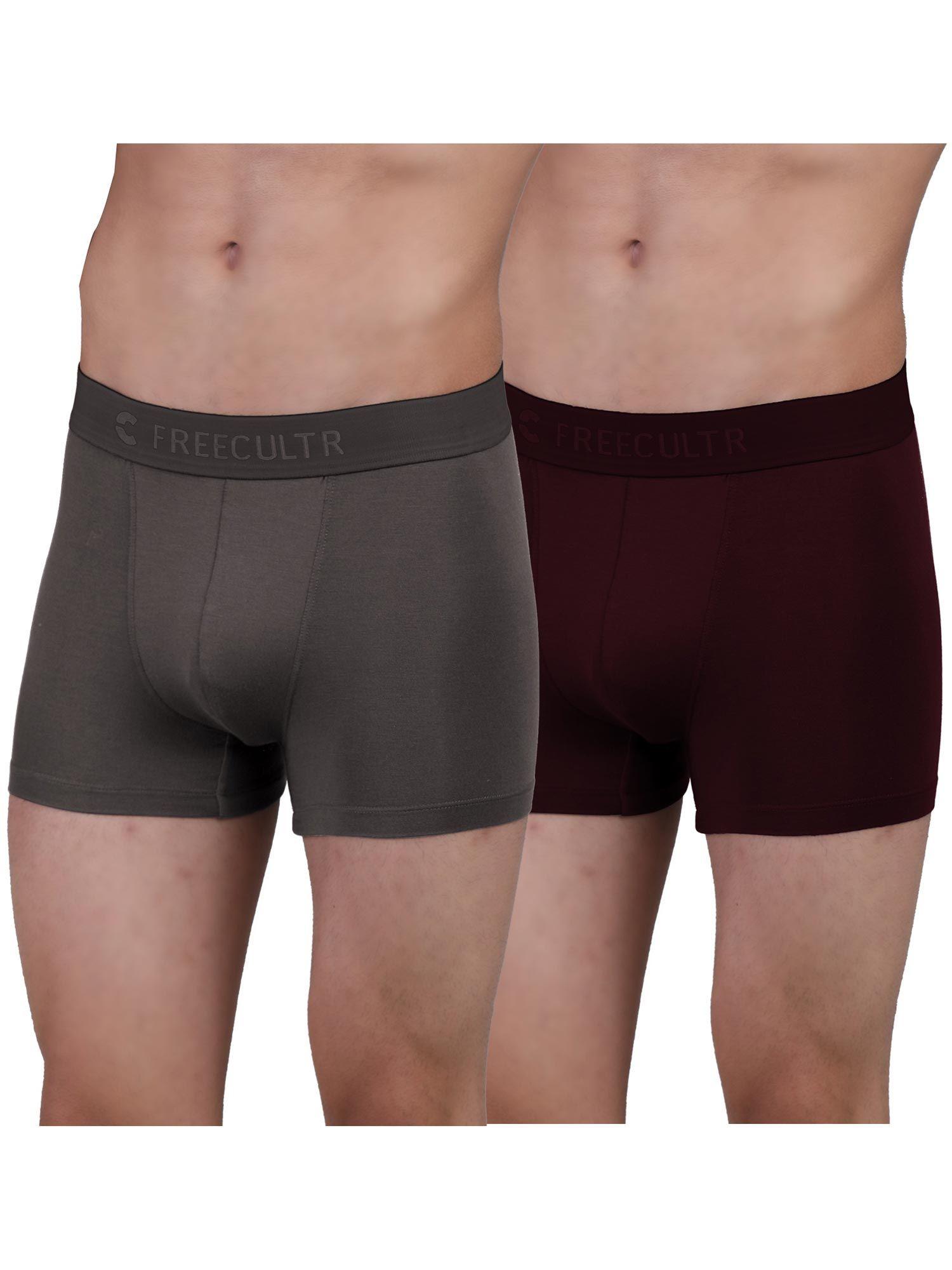 men anti-microbial air-soft micromodal underwear trunk (pack of 2)