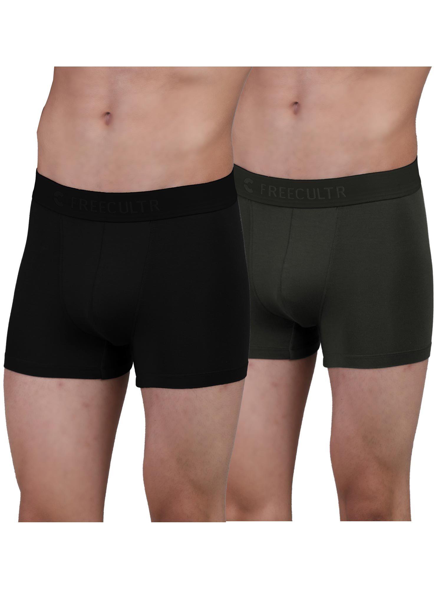 men anti-microbial air-soft micromodal underwear trunk (pack of 2)