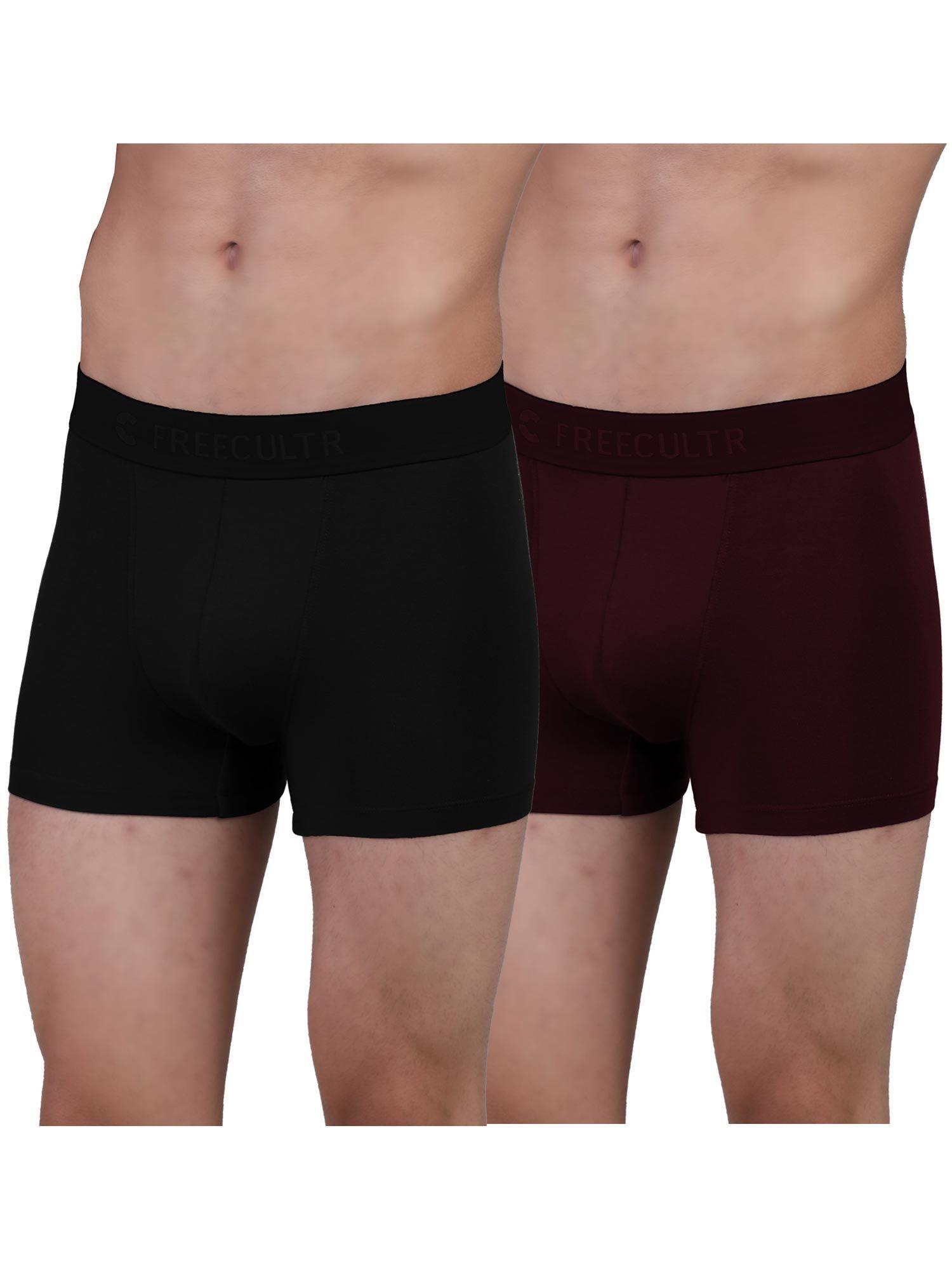 men anti-microbial air-soft micromodal underwear trunk (pack of 2)