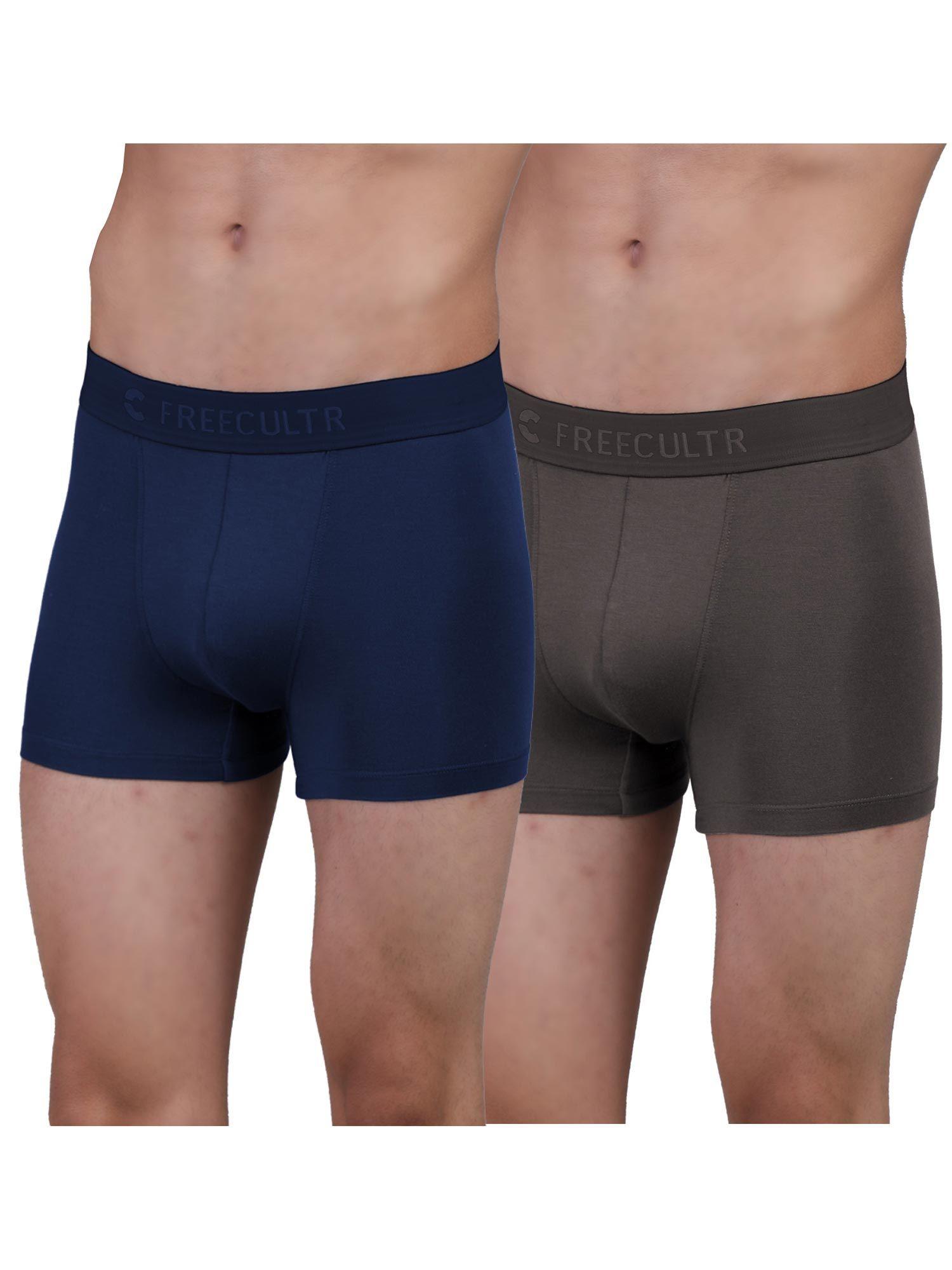 men anti-microbial air-soft micromodal underwear trunk (pack of 2)