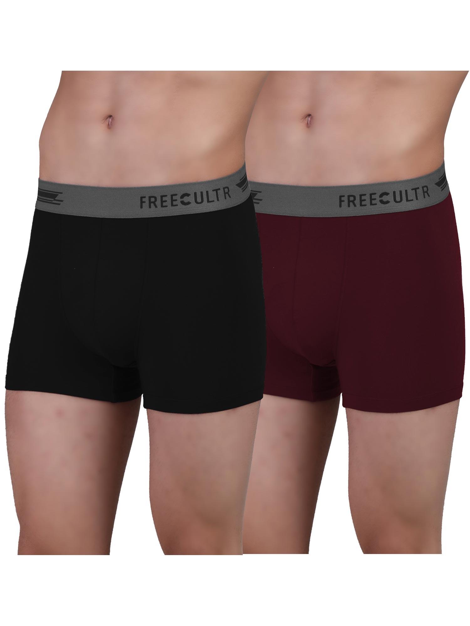 men anti-microbial air-soft micromodal underwear trunk (pack of 2)