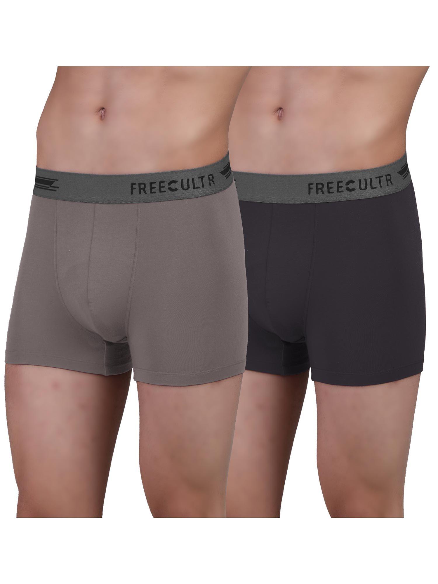 men anti-microbial air-soft micromodal underwear trunk (pack of 2)