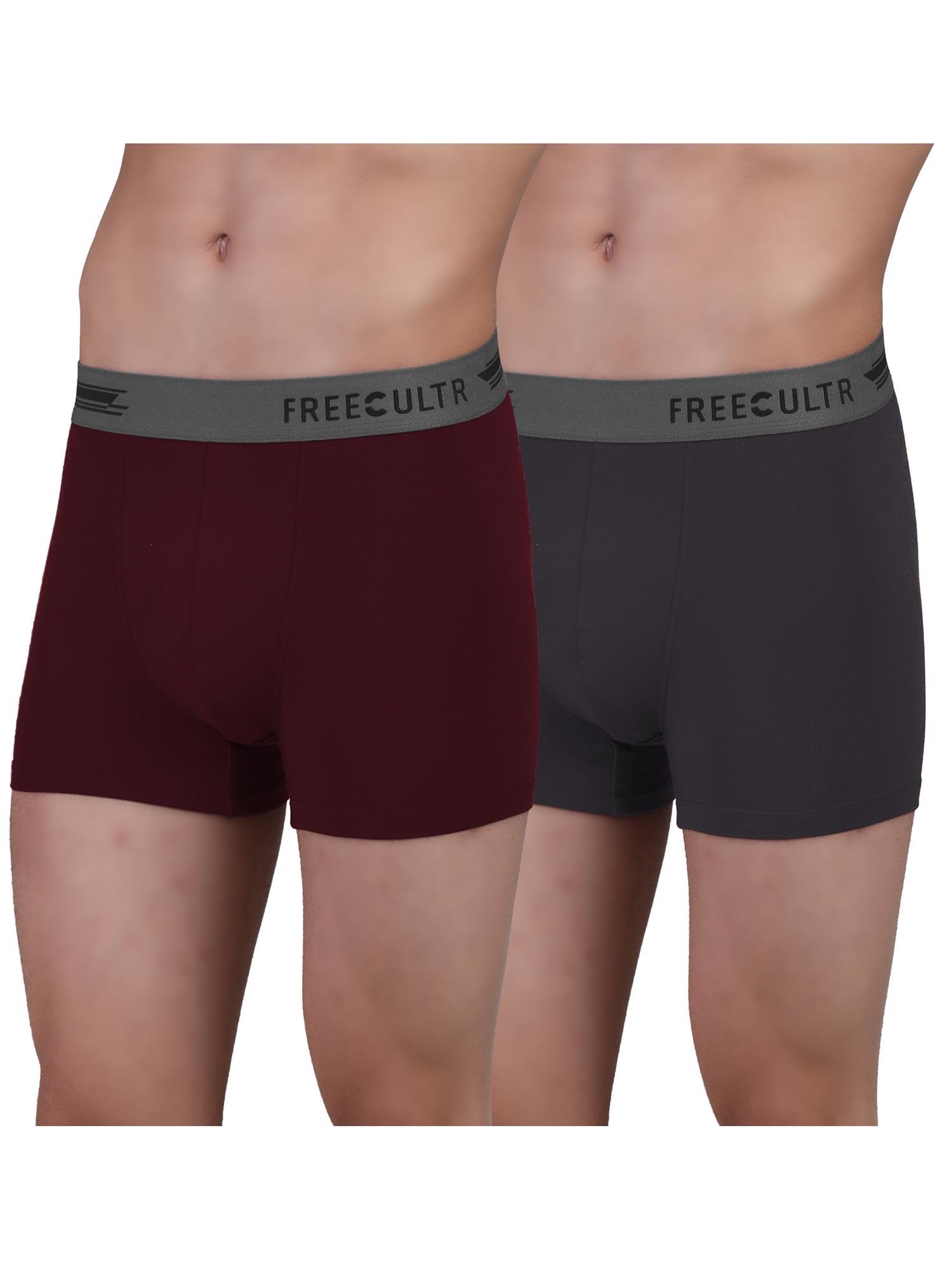 men anti-microbial air-soft micromodal underwear trunk (pack of 2)