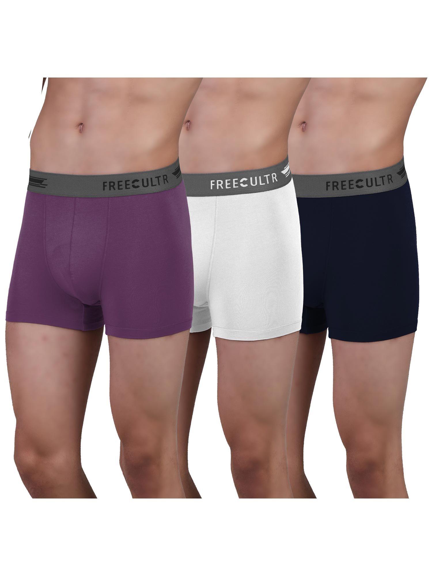 men anti-microbial air-soft micromodal underwear trunk (pack of 3)