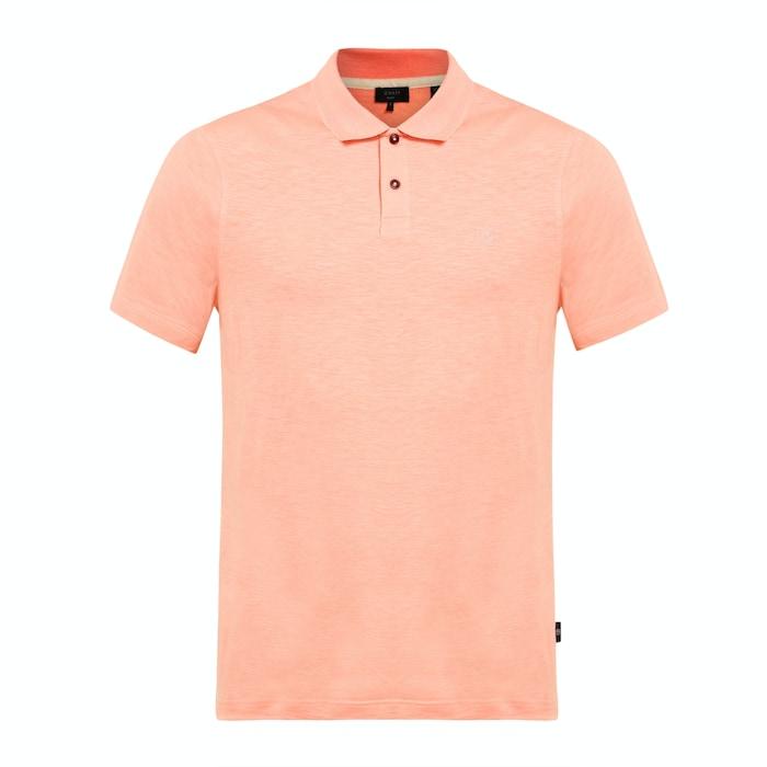 men baby pink solid polo