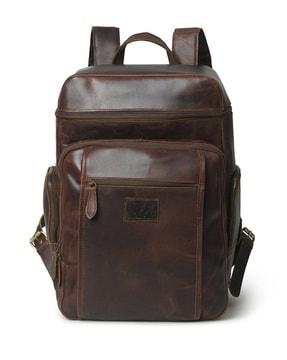men back pack with buckle closure
