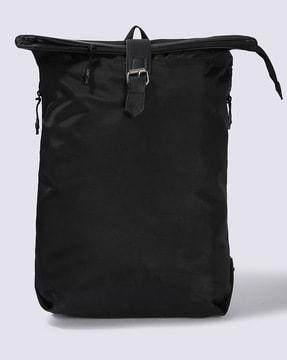 men backpack with buckle closure