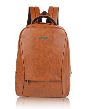 men backpack with zip closure & adjustable strap