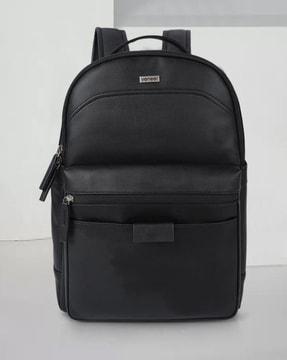 men backpack with zip closure & adjustable strap
