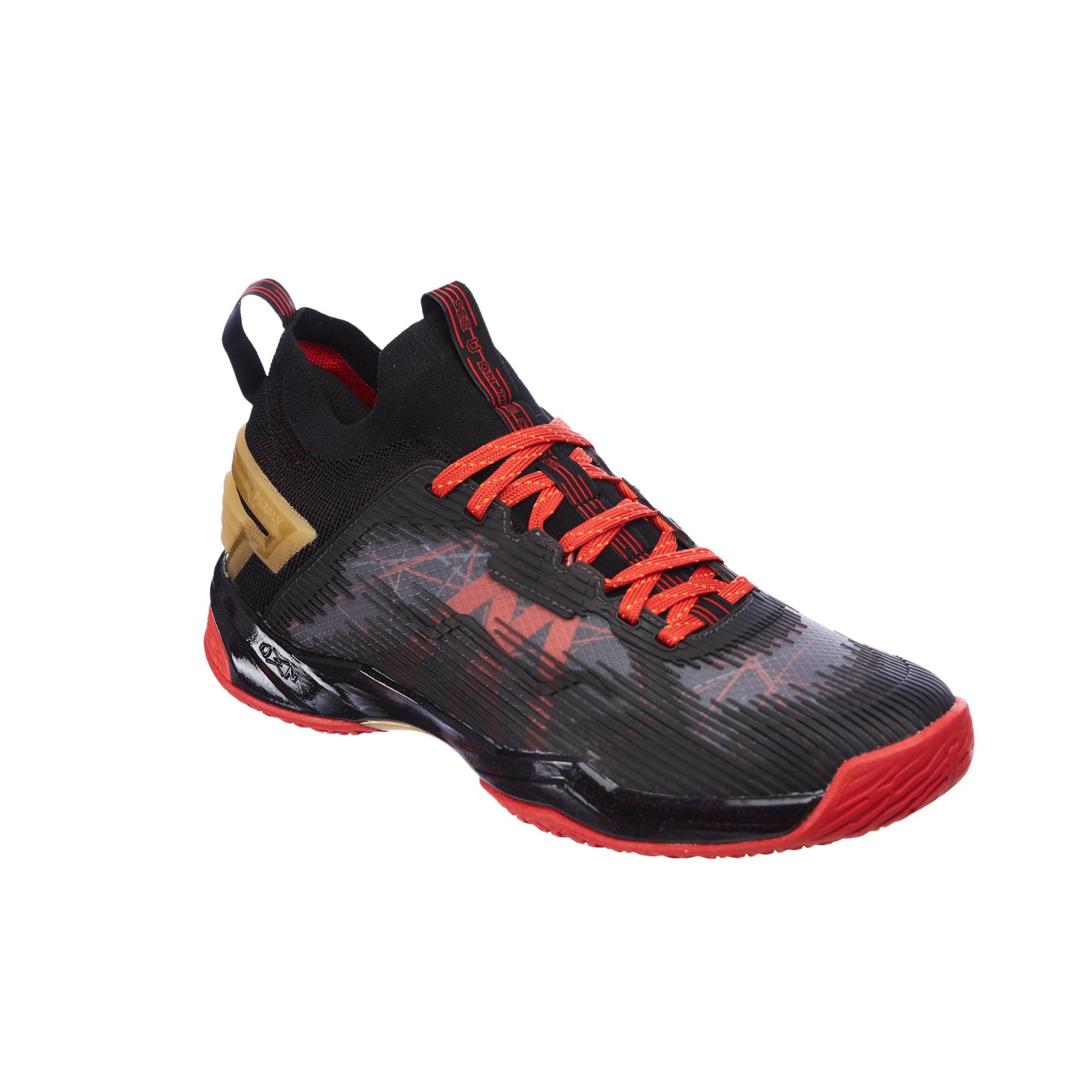 men badminton shoes bs 990 black gold