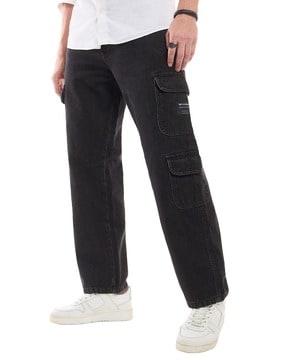 men baggy fit cargo pants