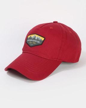 men baseball cap with applique