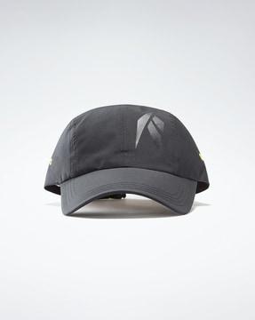 men baseball cap with logo print