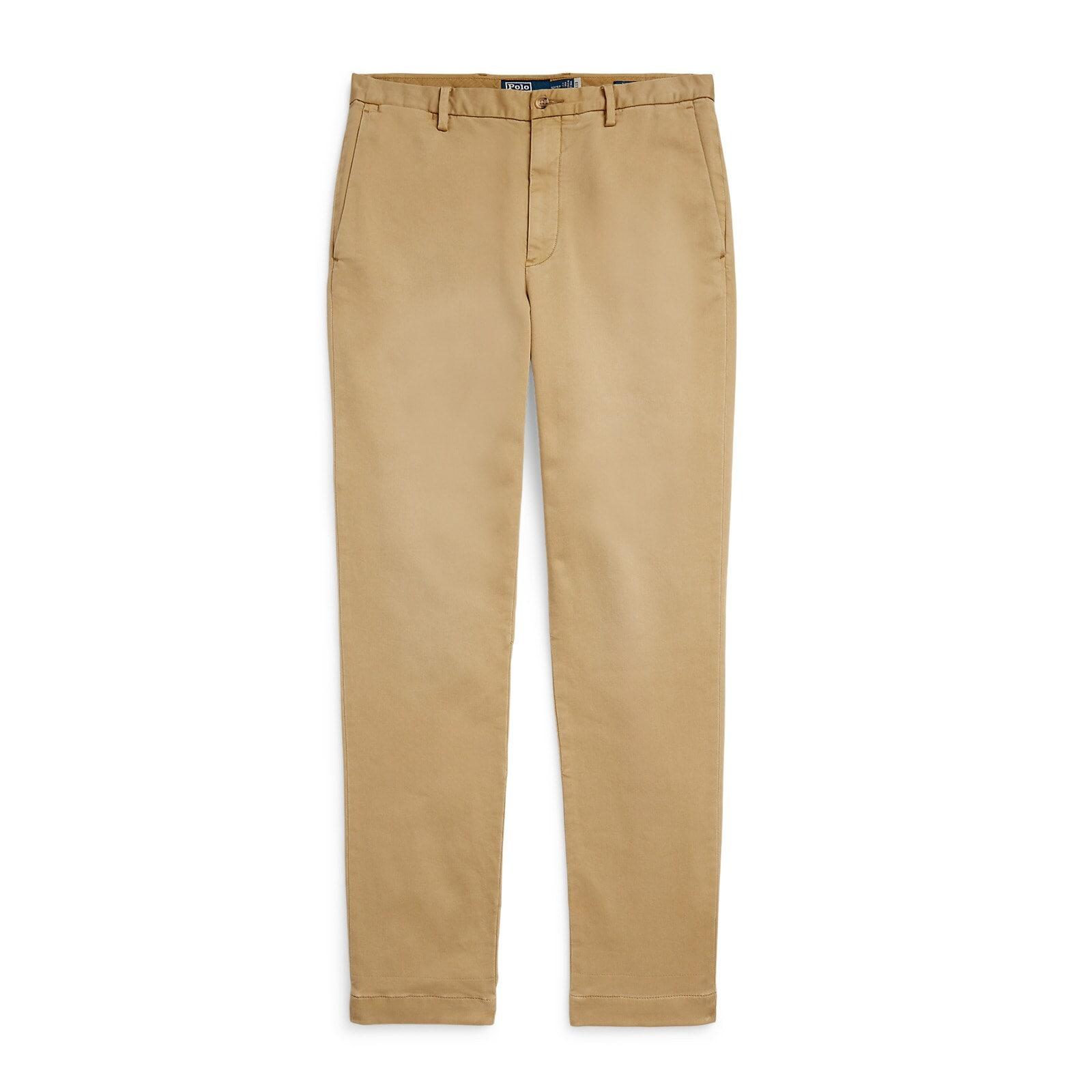men beige stretch slim fit knitted chino pant