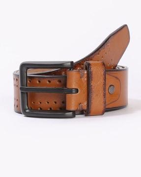 men belt with perforations